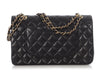 Chanel Medium/Large Black Quilted Lambskin Classic Double Flap