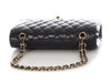 Chanel Medium/Large Black Quilted Lambskin Classic Double Flap