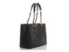 Chanel Black Quilted Caviar Grand Shopping Tote GST