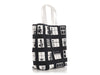 Chanel Black and White Canvas Coco Window Tote