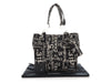 Chanel Black and White Canvas Rue Cambon Tote