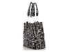 Chanel Black and White Canvas Rue Cambon Tote