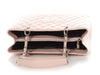 Chanel Light Pink Quilted Caviar Grand Shopping Tote GST