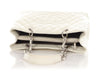 Chanel White Quilted Caviar Grand Shopping Tote GST