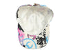 Chanel White CC Graffiti Baseball Hat