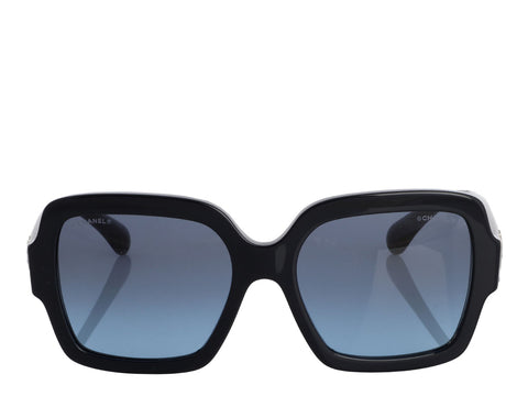 Chanel Dark Navy Heart Sunglasses