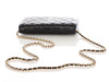 Chanel Black Quilted Caviar Wallet On Chain WOC