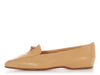 Chanel Camel Wood Logo Loafers