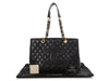 Chanel Black Quilted Caviar Grand Shopping Tote GST