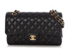 Chanel Medium/Large Black Quilted Caviar Classic Double Flap