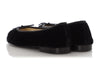 Chanel Black Velvet Ballet Flats