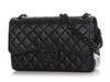 Chanel Jumbo So Black Quilted Lambskin Classic Double Flap