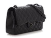 Chanel Jumbo So Black Quilted Lambskin Classic Double Flap