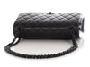 Chanel Jumbo So Black Quilted Lambskin Classic Double Flap