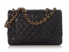 Chanel Vintage XL Jumbo Black Quilted Lambskin Classic Flap