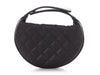 Chanel Black Quilted Caviar Mini Round Polly Pocket Pouch Hobo