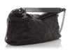 Chanel Black Quilted Iridescent Calfskin Coco Daily Hobo