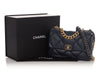 Chanel Large Navy Blue Quilted Calfskin 19 Flap