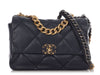 Chanel Large Navy Blue Quilted Calfskin 19 Flap