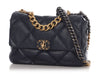 Chanel Large Navy Blue Quilted Calfskin 19 Flap