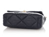 Chanel Large Navy Blue Quilted Calfskin 19 Flap