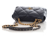 Chanel Large Navy Blue Quilted Calfskin 19 Flap