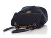 Chanel Navy Quilted Denim Urban Spirit Backpack