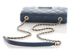 Chanel Blue Quilted Calfskin Crossbody