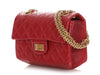 Chanel Mini Red Quilted Aged Calfskin Reissue 224