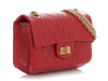 Chanel Mini Red Quilted Aged Calfskin Reissue 224