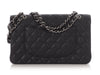 Chanel Medium/Large Black Quilted Caviar Classic Double Flap