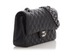 Chanel Medium/Large Black Quilted Caviar Classic Double Flap