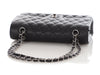 Chanel Medium/Large Black Quilted Caviar Classic Double Flap