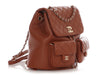 Chanel Medium Light Brown Quilted Grained Calfskin Duma Pockets Backpack