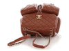 Chanel Medium Light Brown Quilted Grained Calfskin Duma Pockets Backpack