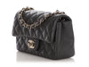 Chanel Mini Dark Gray Quilted Caviar Rectangular Classic