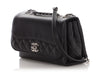 Chanel Small Black Part-Quilted Lambskin Tramezzo Flap