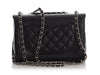 Chanel Small Black Part-Quilted Lambskin Tramezzo Flap