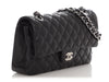 Chanel Medium/Large Black Quilted Lambskin Classic Double Flap