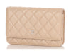 Chanel Beige Quilted Caviar Wallet On Chain WOC