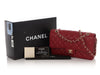 Chanel Medium/Large Red Quilted Caviar Classic Double Flap