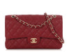 Chanel Medium/Large Red Quilted Caviar Classic Double Flap