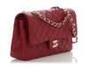 Chanel Medium/Large Red Quilted Caviar Classic Double Flap