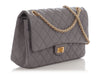 Chanel Gray Quilted Aged Calfskin 2.55 Reissue 226