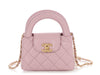 Chanel Pink Quilted Calfskin Nano Kelly Shopper