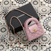 Chanel Pink Quilted Calfskin Nano Kelly Shopper