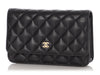 Chanel Black Quilted Caviar Wallet On Chain WOC