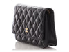 Chanel Black Quilted Caviar Wallet On Chain WOC