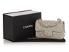 Chanel Mini Gray Quilted Lambskin Rectangular Classic Flap