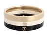 Chanel Black and White Trio Bangle Set